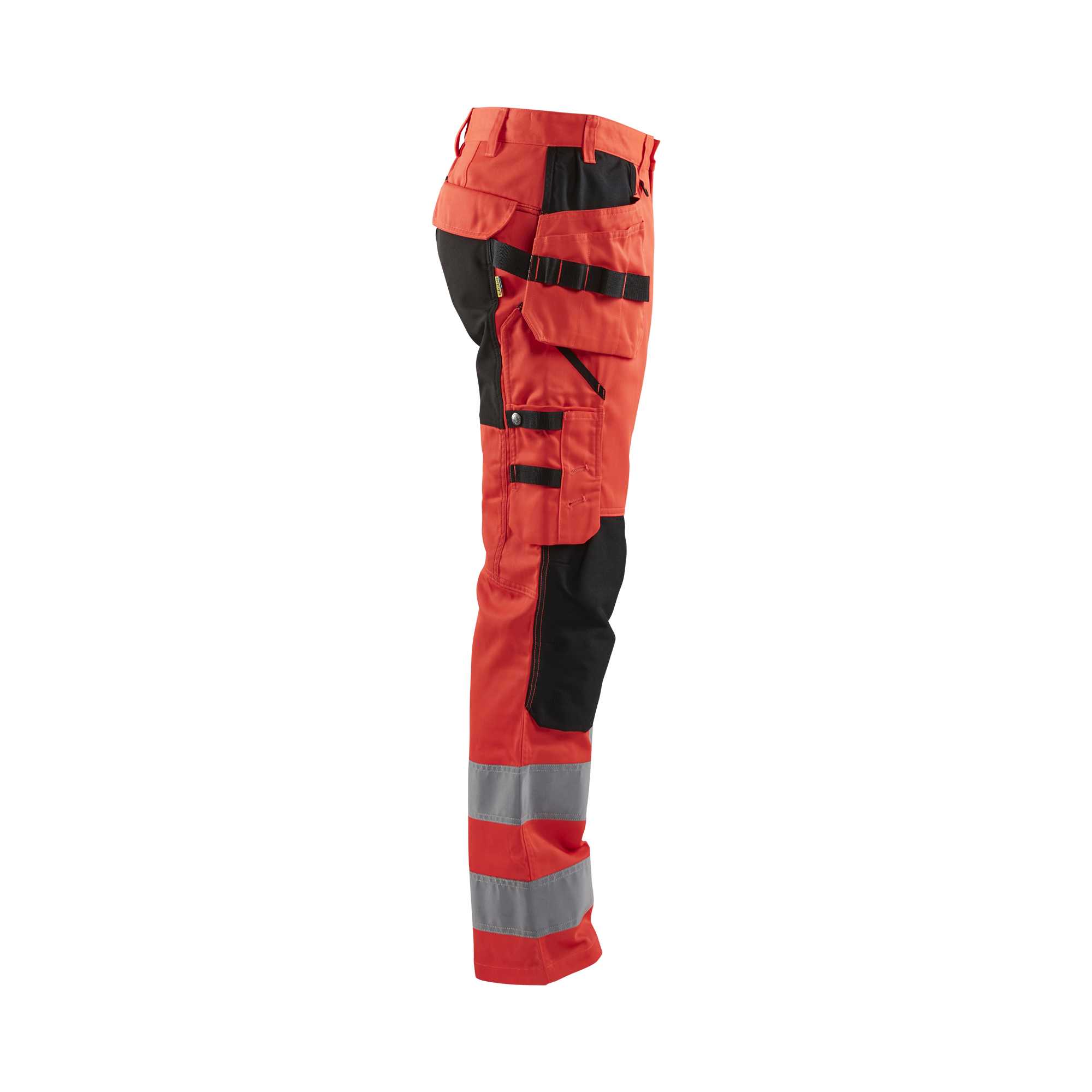 BLAKLADER 15521811 | Hi Vis Trousers with Stretch Hi Vis Reflective Work Trousers Men - Class 2 Visibility